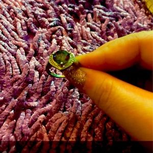 Mystic topaz silver  size 8 ring